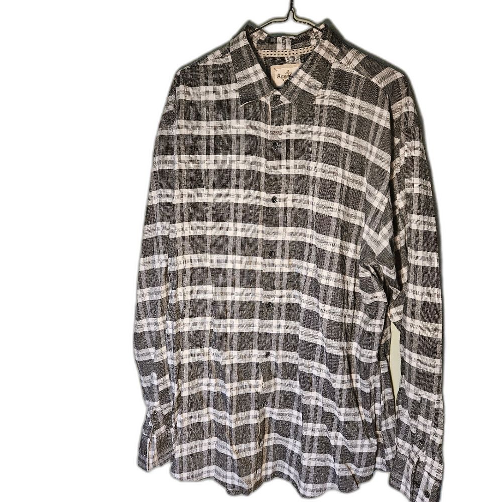 Age of Wisdom Bitton Men's XXL TTG Down‎ Linen Cotton Shirt Like New Dad Core